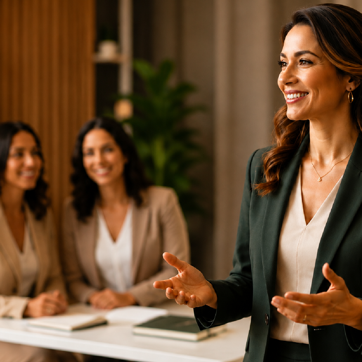 Consultora Comunidad Vital compartiendo con su equipo